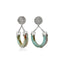 elegant turquoise silver earrings hoops woman bijoux