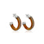 silver bijoux earrings hoops elegant