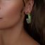 green jade silver earrings bijoux hoops