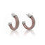 elegant silver hoop earrings bijoux